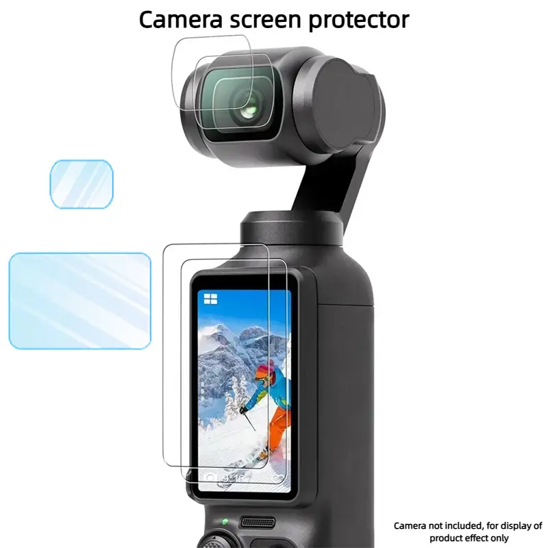 Pocket 3 Tempered Glass Screen Protector, 9h Hardness, Ultra-Clear Anti-Scratch, LCD 0.28mm Film, Easy Touch Installation, Pocket 3 Accessory Protection