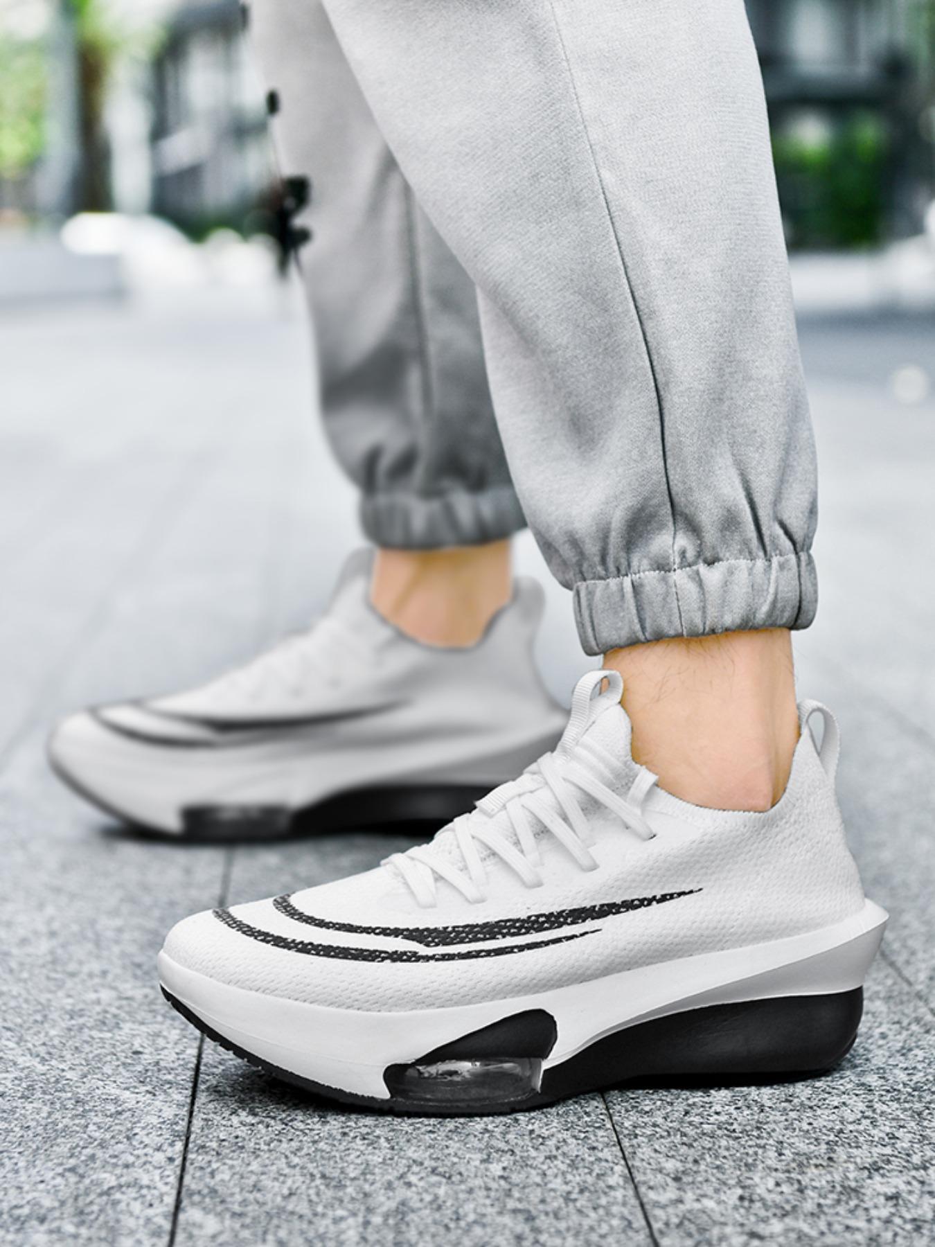 Trendy Couple Running Shoes, Breathable Textile Material, Anti-Slip Wear-Resistant Sole, Comfortable Lining, Suitable for Sports, Breathable Running Sneakers