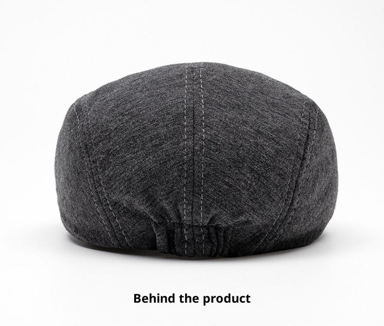 BIGWIG Men's Retro Cotton Flat Top Cap, Unisex Flat Top Sports Cap, Newsboy Cap, Gatsby Cap, Autumn/Winter Wool Plain Beret, Warm Front Cap, British Style Soft Top Newsboy Cap, Solid Color Hunting Cap, Driver's Cap