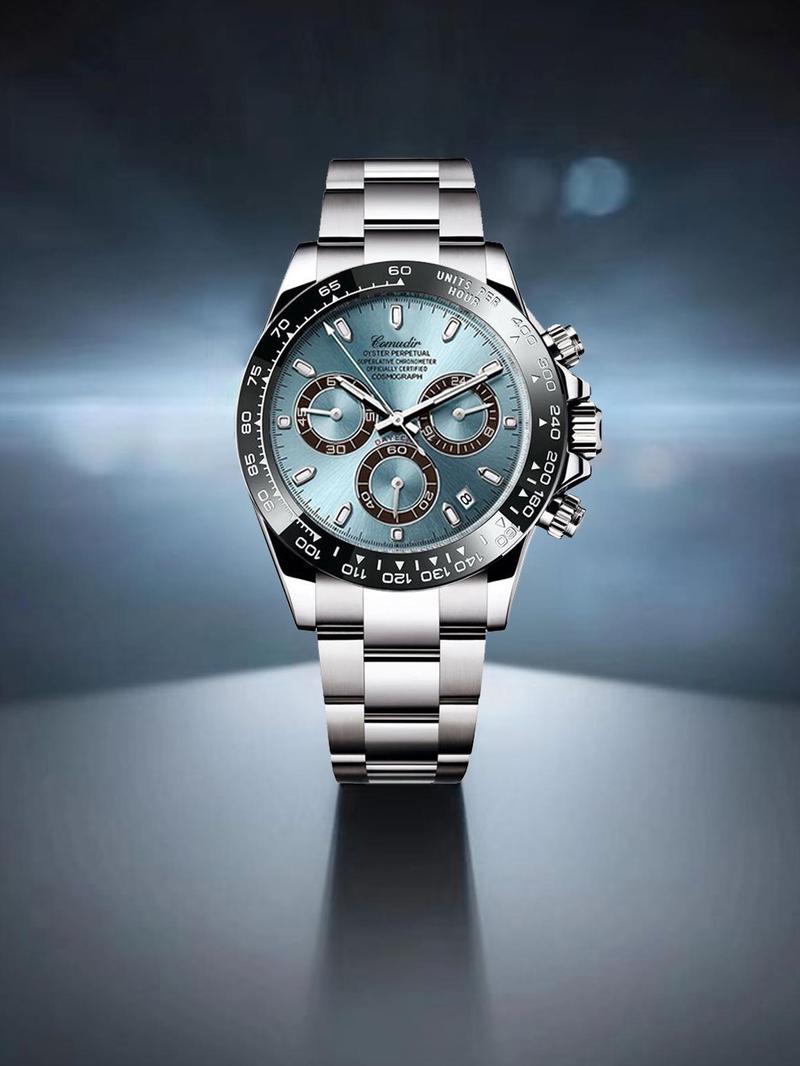 Men's Business Fashion Analog Quartz Watch, Fashion Watch for Party, Daily Clothing Decor, Trendy All-match & Exquisite Watch for Birthday Gift with Box, Business Fashion Watches