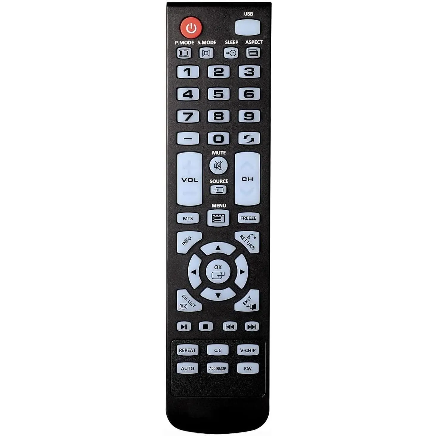 Universal Remote Control Replacement for All Element TV LCD LED HDTV