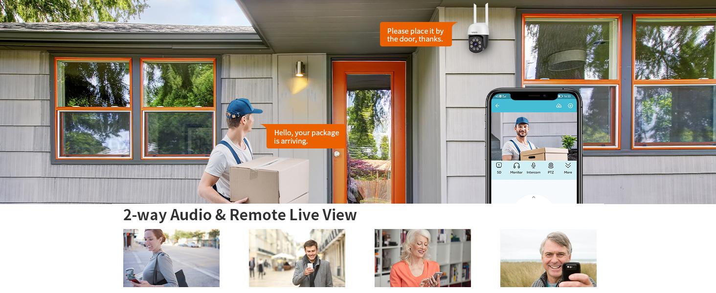 2K 3.0MP Outdoor WiFi PTZ Security Camera, 2.4G WiFi, Auto Tracking, 2 Way Audio, Spot Night Vision, Compatible with Alexa, SD Card & Cloud Storage, Compliant IP CCTV Camera(4pcs) 2K 3.0MP Outdoor WiFi PTZ Security Camera, 2.4G WiFi, Auto Tracking, 2 Way Audio, Spot Night Vision, Compatible with Alexa, SD Card & Cloud Storage, Compliant IP CCTV Camera(4pcs)