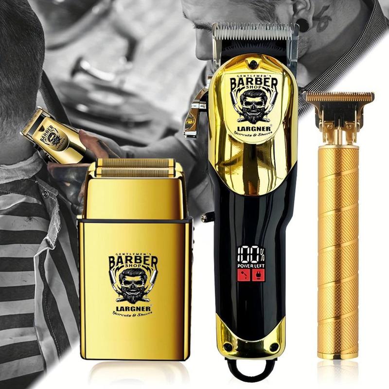 Professional Cordless Electric Hair Clipper Set, 1 Set LCD Display Electric Hair Trimmer and Accessories, Hair Trimmer for Barbershop and Home Use Professional Cordless Electric Hair Clipper Set, 1 Set LCD Display Electric Hair Trimmer and Accessories, Hair Trimmer for Barbershop and Home Use