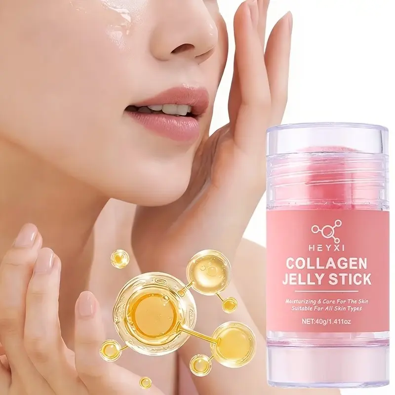 Collagen jelly sticks, Anti Wrinkle Tightening, effectively lift and tighten the face and neck, reduce wrinkles, firm the skin, lighten dark circles, improve skin tone, and provide long-lasting skin rejuvenation