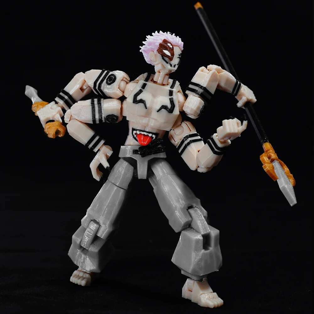 Jujutsu Kaisen 3D Printed Ryomen King Of Curses Heian Sukuna Multi-Jointed Shapeshift Toys Action Figures Model Ornaments Gifts
