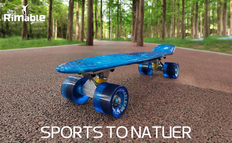 23 Inches Skateboard RIMABLE Complete Rimable's 22 inches skateboard is available in a variety of colors and designs.