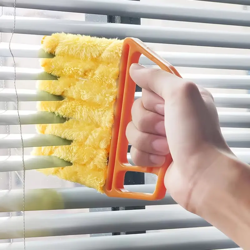 Multi-Functional Blinds Cleaning Brush, Home Curtain Cleaner, Air Conditioner Fan Dust Remover, Gap Brush, Cleaning Supplies, Party Style, Model Te0501