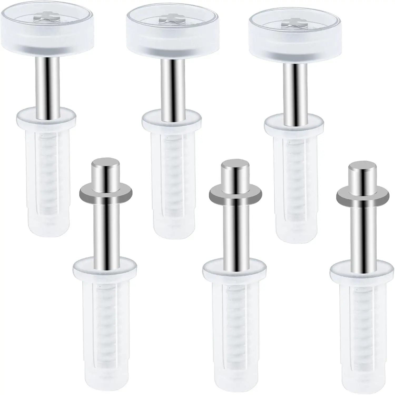 6 count Bi-Fold Door Top Roller Guide Wheel and Top Pivot Spring  Bifold Door Hardware Repair Kit Sliding Closet Door Hardware Kit for 1" to /8" Thick Folding Door Pocket Accordion Barn Door