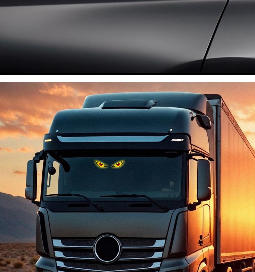 Solar Devil Eye Rear Window Light |   Wireless LED Accent Glow for Night Drive & Car Meets