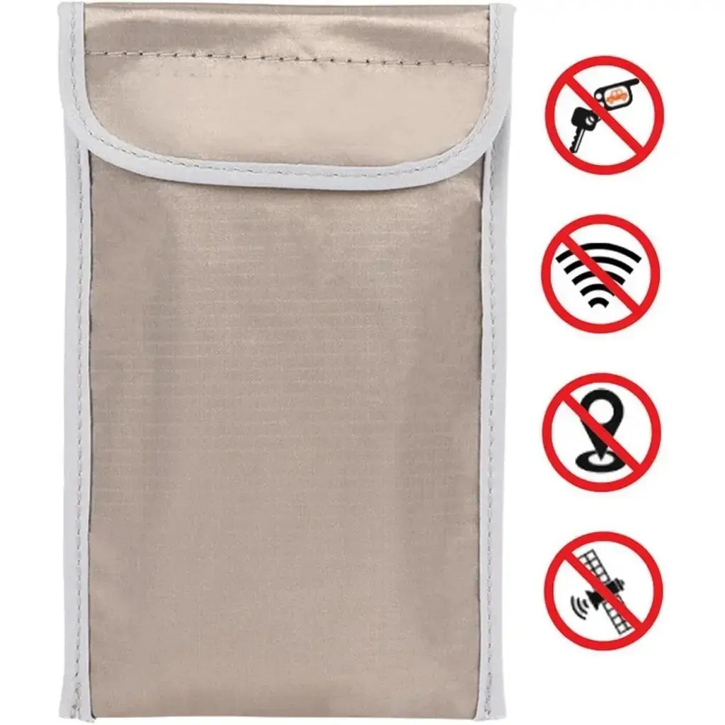 Anti-Radiation Phone Case Safe Bag Faraday Cage 5g GPS Emf Rfid Signal Blocking Shielding Pouch Mobile Electronic Device Privacy Protection Wallet Cellphone Accessories
