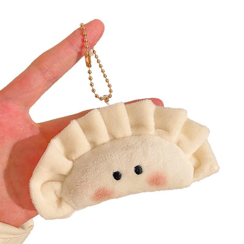 2026 New Cute Dumpling Pendant Key Ring Plush Keychain Soft Stuffed Keyrings For Boy Girl For Bag Decoration Student Accessories