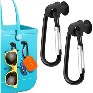 Mity rain Key Holder for Bogg Bag, Accessories for Bogg Bags Original X Large, Insert Charm Carabiner Keychain for Beach Bag