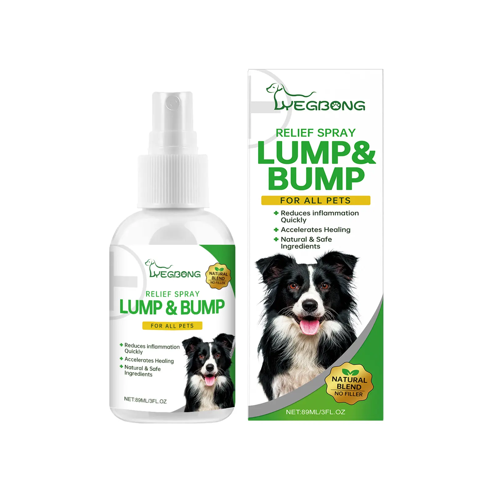 Yegbong Pet Body Care Spray Relieves Pet Body Discomfort with Gentle Ingredients