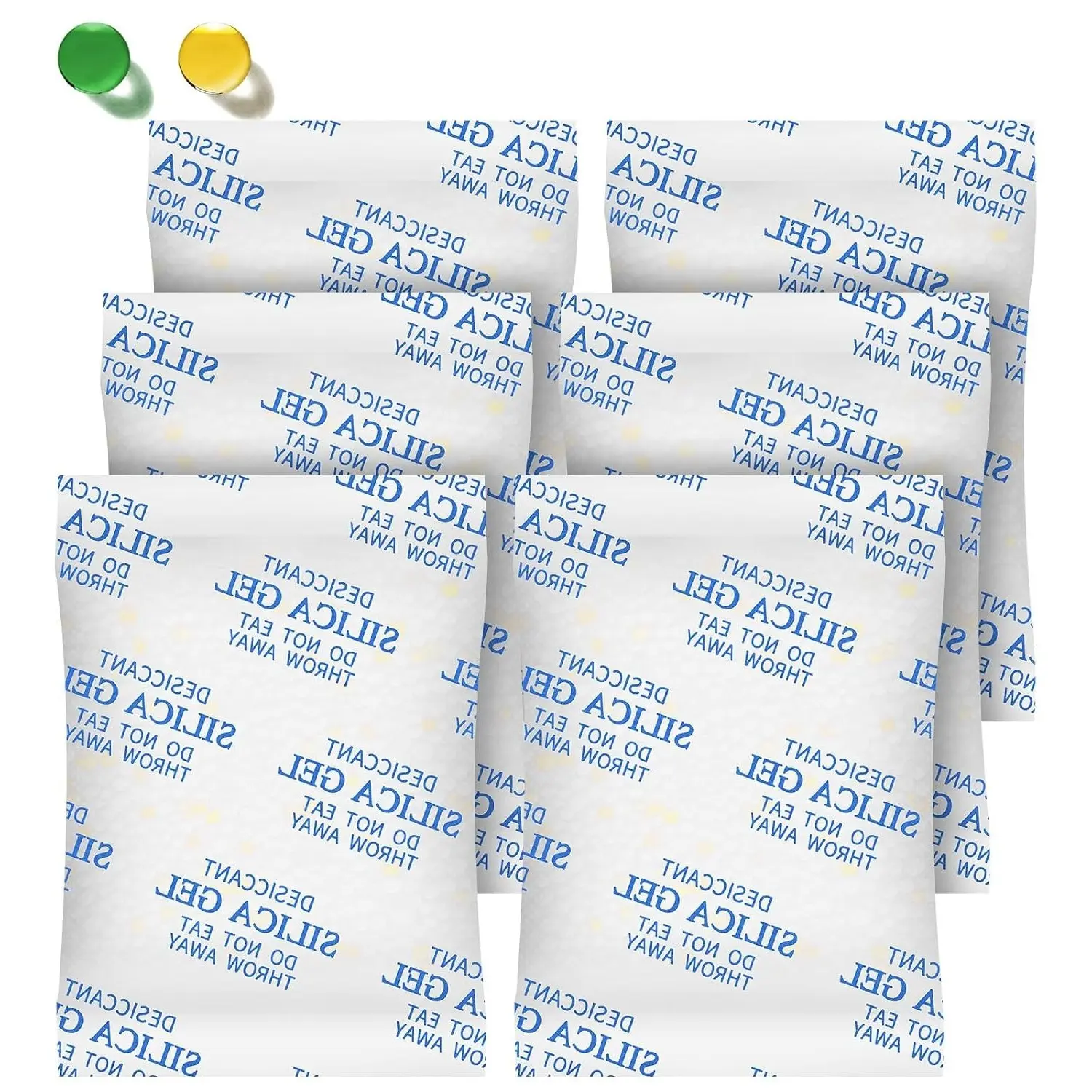 75 Packs 20 Gram Silica Gel Desiccant Packets with Color Indicating - Food Grade Moisture Absorber for Foods, Electronics, Jewelry & Storage, SafeGift