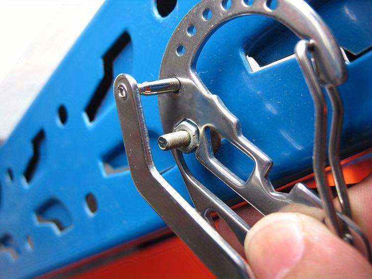 Stainless steel multi-function keychain with screwdriver and bottle opener, ideal for camping equipment, ideal for outdoor daily carry