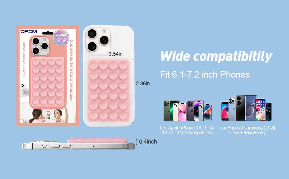 Magnetic Suction Phone Mount for MagSafe Case,Silicone Sticky Phone Grip Holder for iPhone,Removable Hands-Free Selfie/Video for TikTok & Instagram Influencer/Creator (White) Magnetic Suction Phone Mount for MagSafe Case,Silicone Sticky Phone Grip Holder for iPhone,Removable Hands-Free Selfie/Video for TikTok & Instagram Influencer/Creator (White)