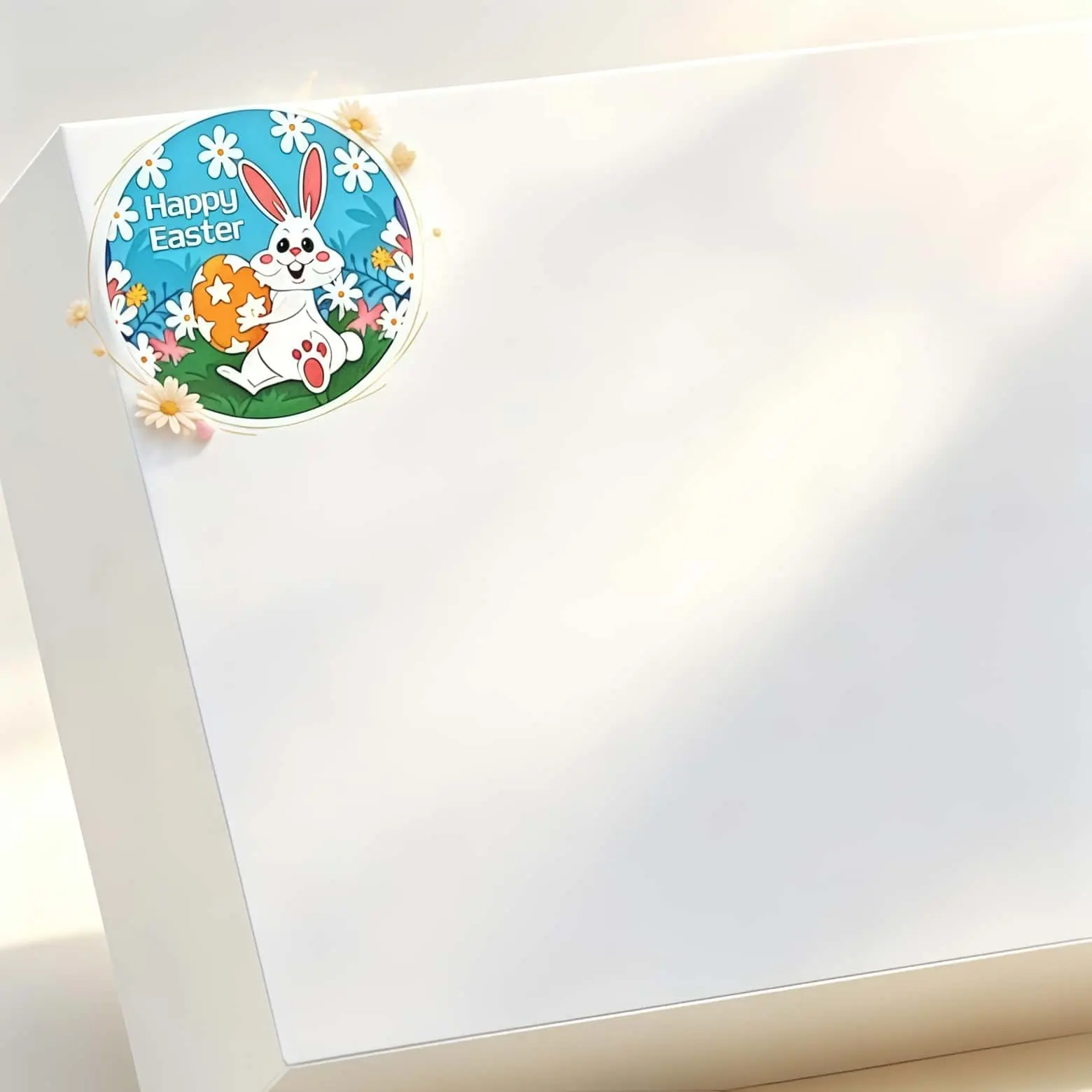 Easter Bunny Egg Cartoon Self-Adhesive Stickers, Holiday Seals, Gift Box Closure Labels, Party Gifts, Birthday Decorations