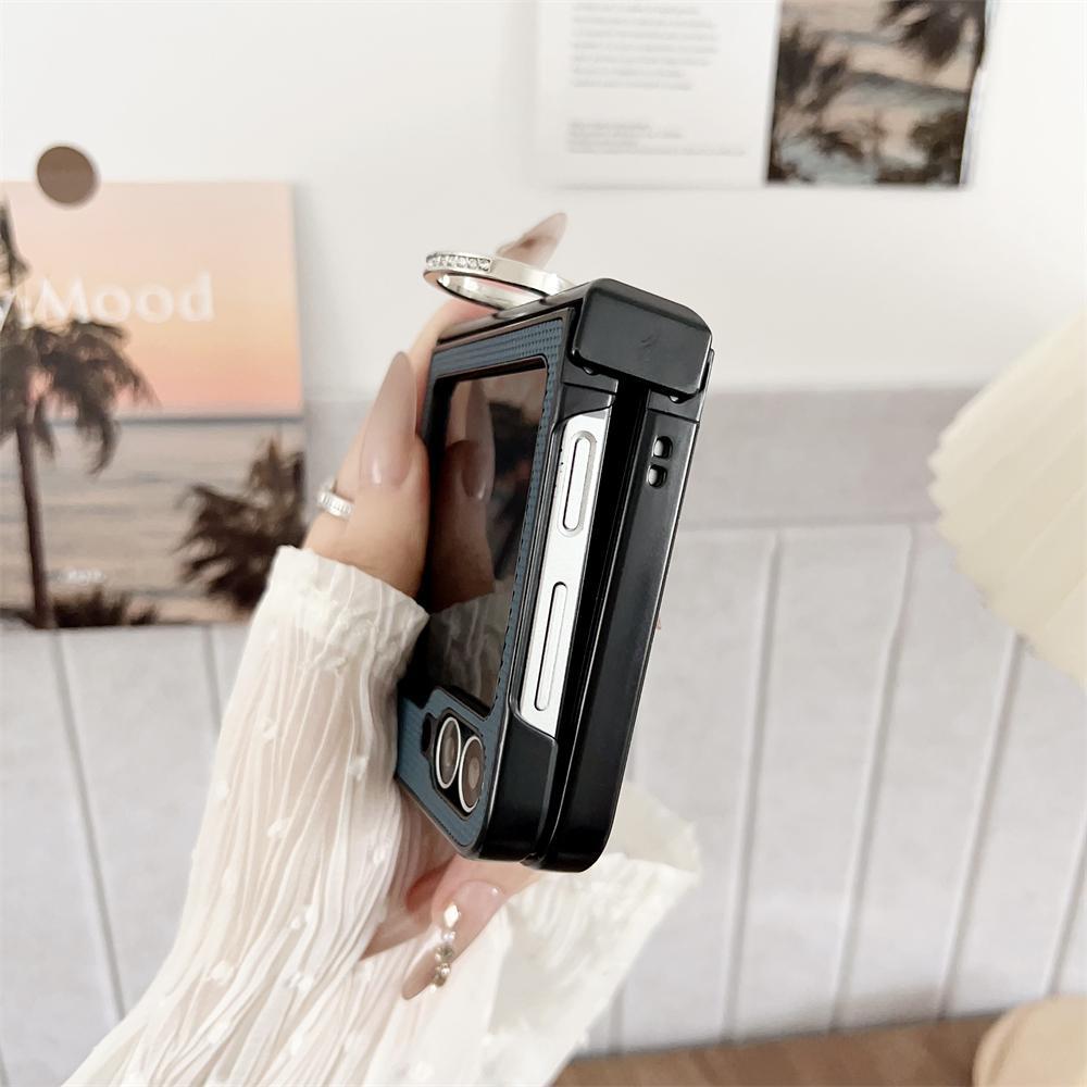For Magsafe Ring Holder For Samsung Z Flip 7 5 6 Case Slim Case For Samsung Galaxy Z Flip 3 4 5 6 5G ZFlip5 Flip6 Flip7 Cover