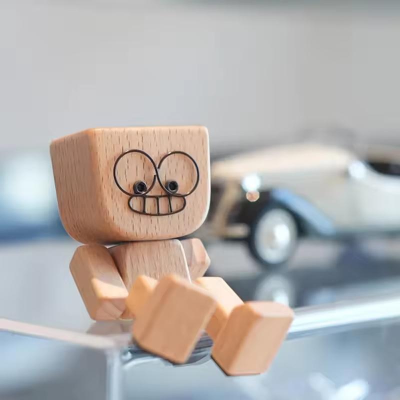 12-Piece Wooden Expression Figurine Set DIY Leg-Shaking Desk & Car Ornaments Natural Mini Decorations for Office & Home Creative Birthday Gift & Art Collectible Kit with Tool & Carbon Brush 12-Piece Wooden Expression Figurine Set DIY Leg-Shaking Desk & Car Ornaments Natural Mini Decorations for Office & Home Creative Birthday Gift & Art Collectible Kit with Tool & Carbon Brush