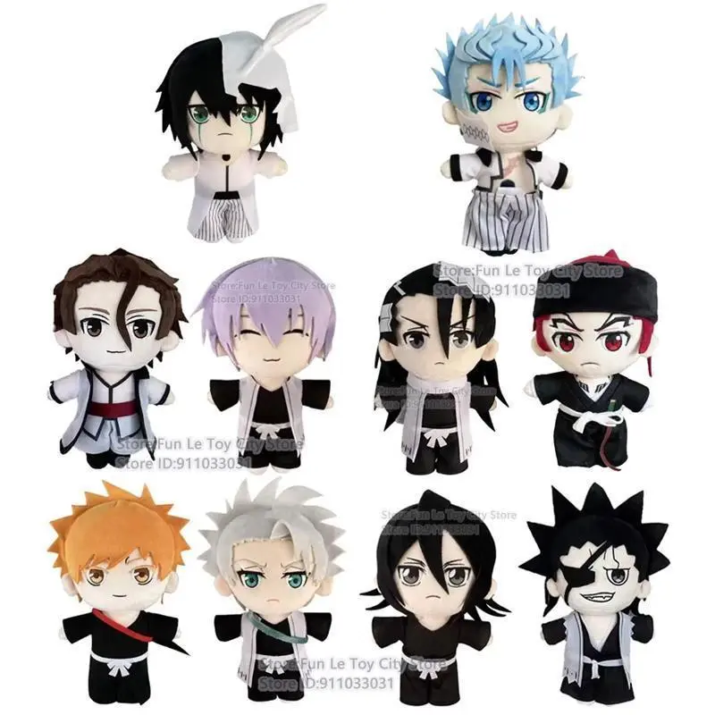 2026 hot item  20cm Bleach Plush Grimmjow Abarai Renji Aizen Sousuke  Ichimaru Gin Ulquiorra Cifer Stuffed Kawaii Doll Birthday Gift