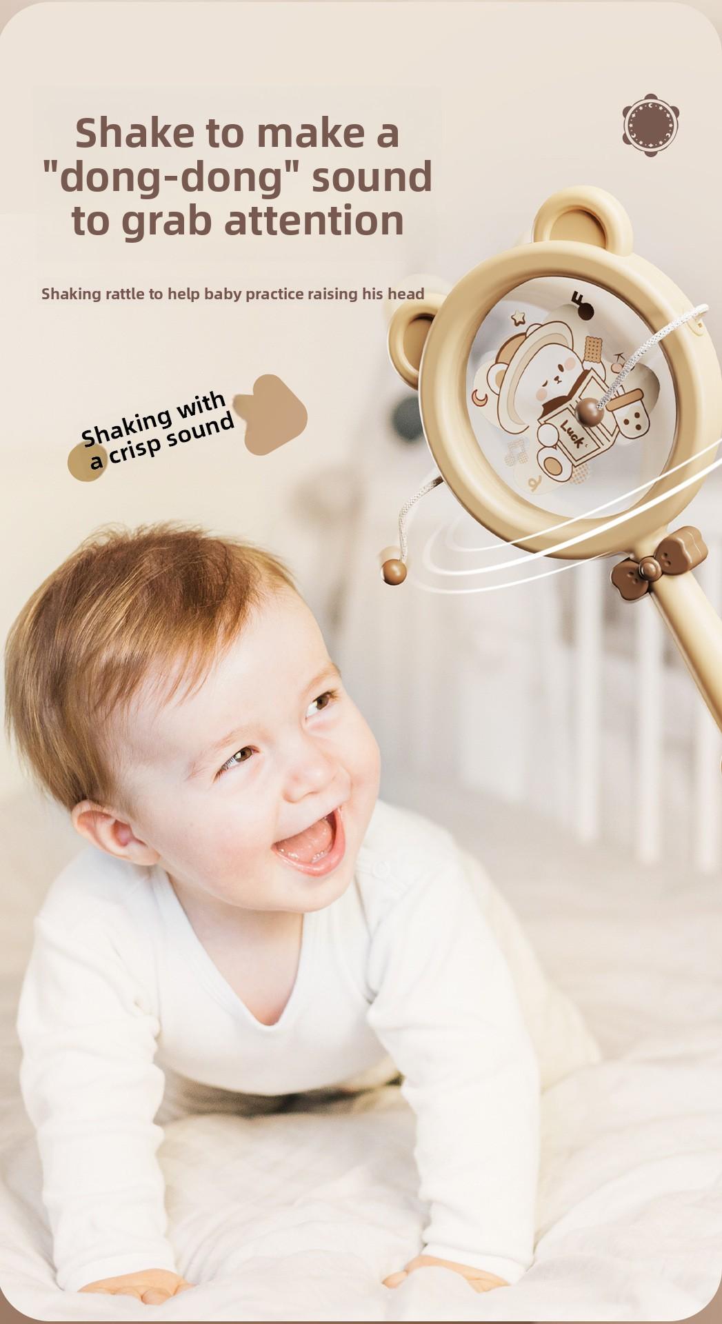 Children's Toys Music Drum Percussion Instrument Baby Tambourine Early Childhood Education Enlightenment Infant 0-3 Years Old 1 Handbell