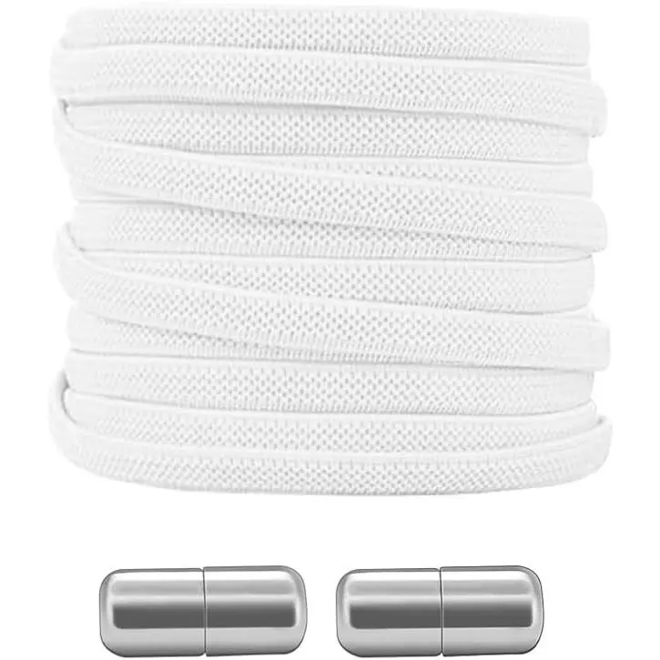 Elastic No Tie Flat Shoe Laces, 100cm/39inches Stretch Shoes Strings for  and Adults