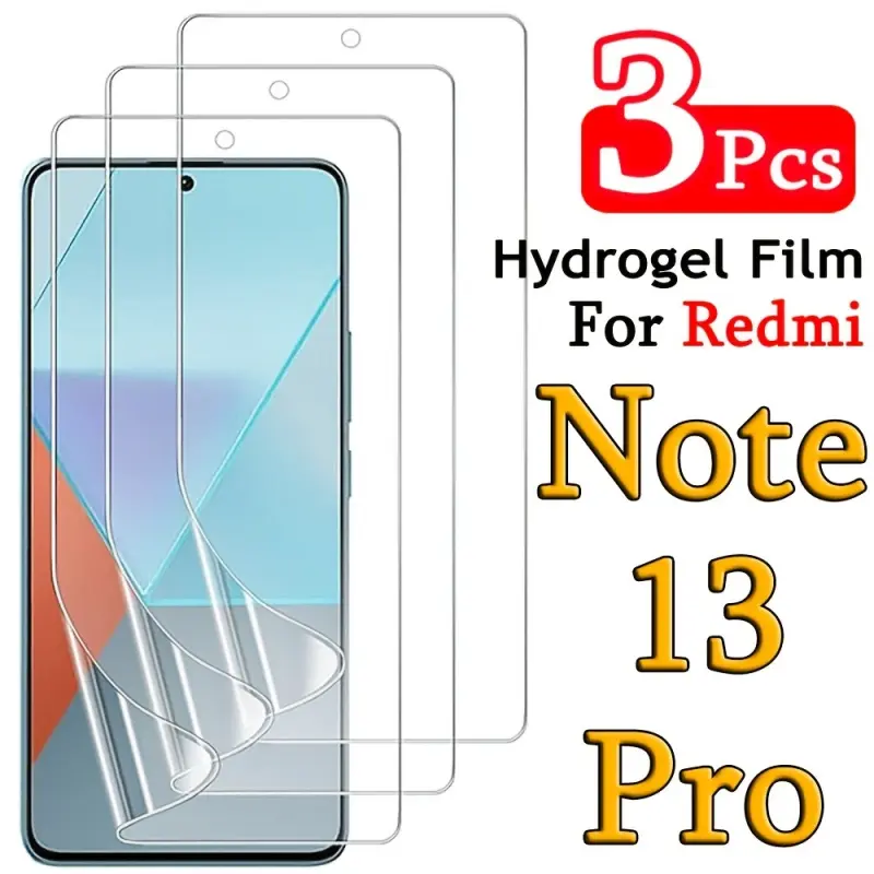 3pcs Xiaomi Redmi Note 13 Pro Liquid Film 3-Pack Screen Protector