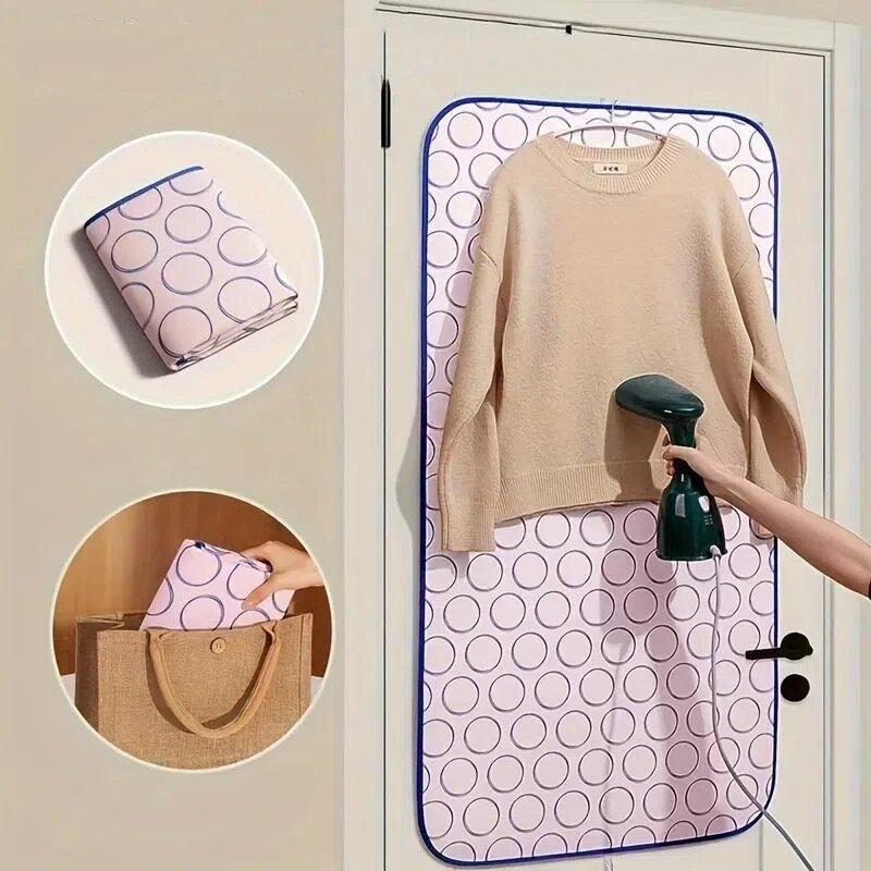 Foldable Heat Resistant Ironing Mat,  1 Count Portable Non-slip Ironing Pad, Ironing Board Cover for Travel and Home Use