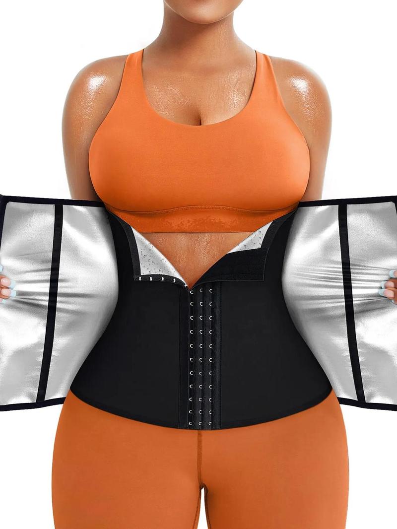 Women's Plain Zipper Waist Trainer, Basic Tummy Control Hook Closure Fajas Colombianas Shaper, Summer Outfits 2026, Women's Tummy Control Clothing