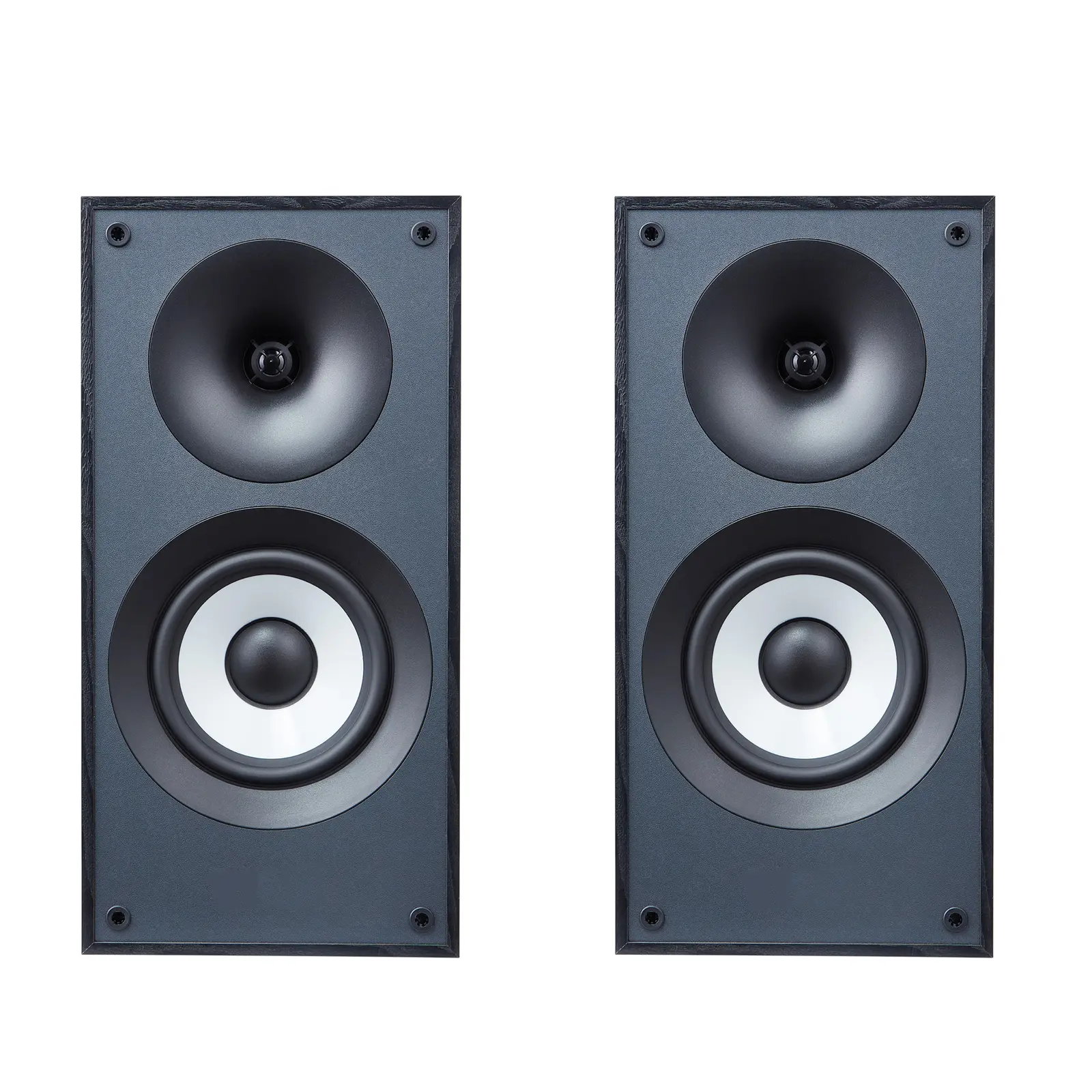 Classic Bookshelf Audio Speakers, 120-240V AC Voltage, 50/60Hz, 120W Maximum Power, Straightforward Connection