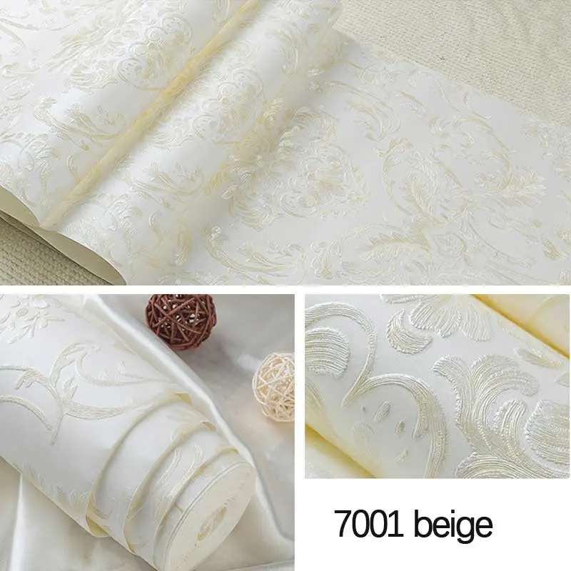 Self-Adhesive European Style 3D Decorative Wallpaper Roll, 20.86 X 118.11 Inches, Perfect for Bedroom Living Room Background Wall Home Decor