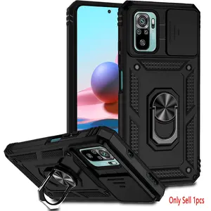 Case for Xiaomi Redmi Note 10s/m5s/note 10 Heavy-Duty Anti-Drop, Camera Lens Protector, Dust-Resistant, 360° Rotating Ring Stand for Xiaomi Redmi Note 10S/M5S/Redmi Note 10  Phone Case