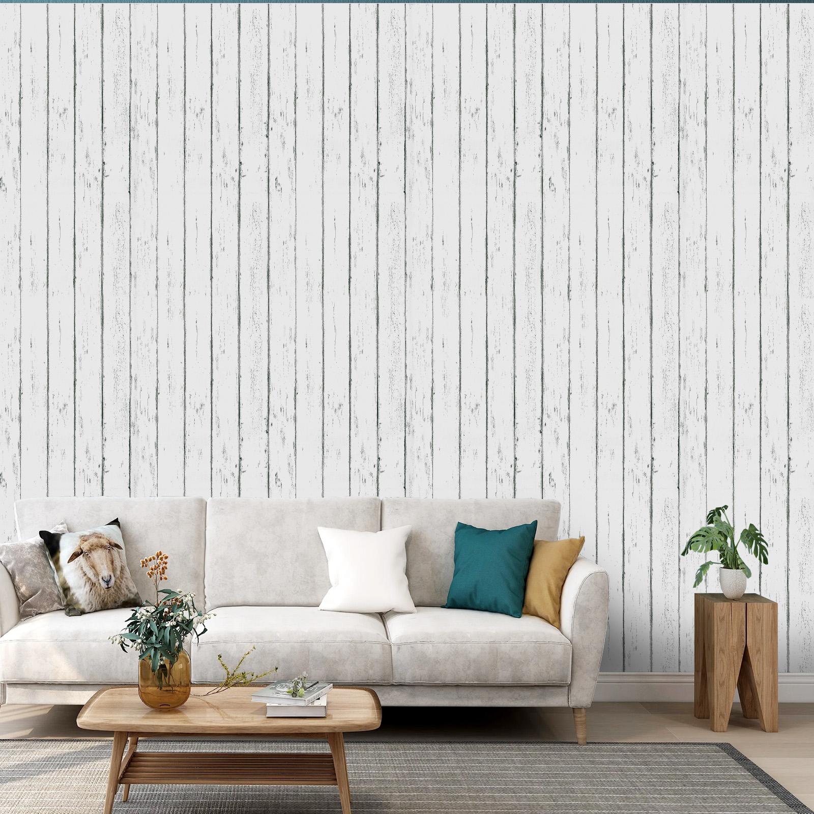 Wood Grain Pattern Wallpaper (1 Roll), Waterproof Material Self-Adhesive Removable Wall Sticker,Peel and Stick wallpaper ，Decorative Wallpaper for Home Living Room Bedroom Office，wallpaper for bedroom，wallpaper for living room，wallpaper sticker
