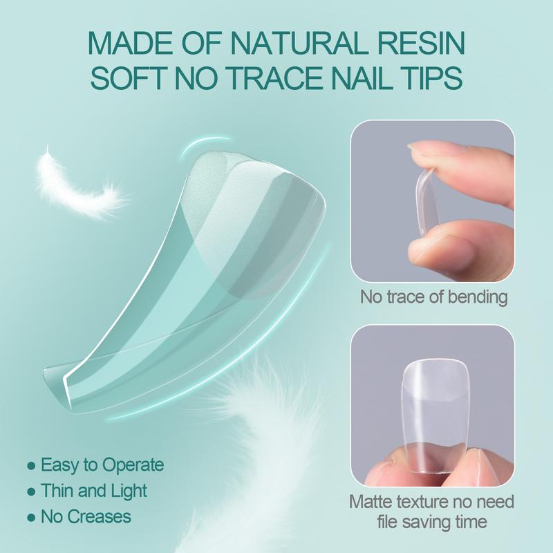 Long Coffin False Nail Tips Pre-Shaped Soft Gel X Tip Full Cover Press on Nails for Soak Off Nail Extensions 120PCS/BOX Long Coffin False Nail Tips Pre-Shaped Soft Gel X Tip Full Cover Press on Nails for Soak Off Nail Extensions 120PCS/BOX
