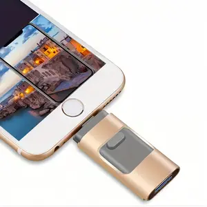 4-In-1 OTG Flash Drive for iPhone & iPad, Usb3.0 Type-C USB Storage Memory Stick 128GB 256GB 512gb 1tb, Photo Stick with Backup Function