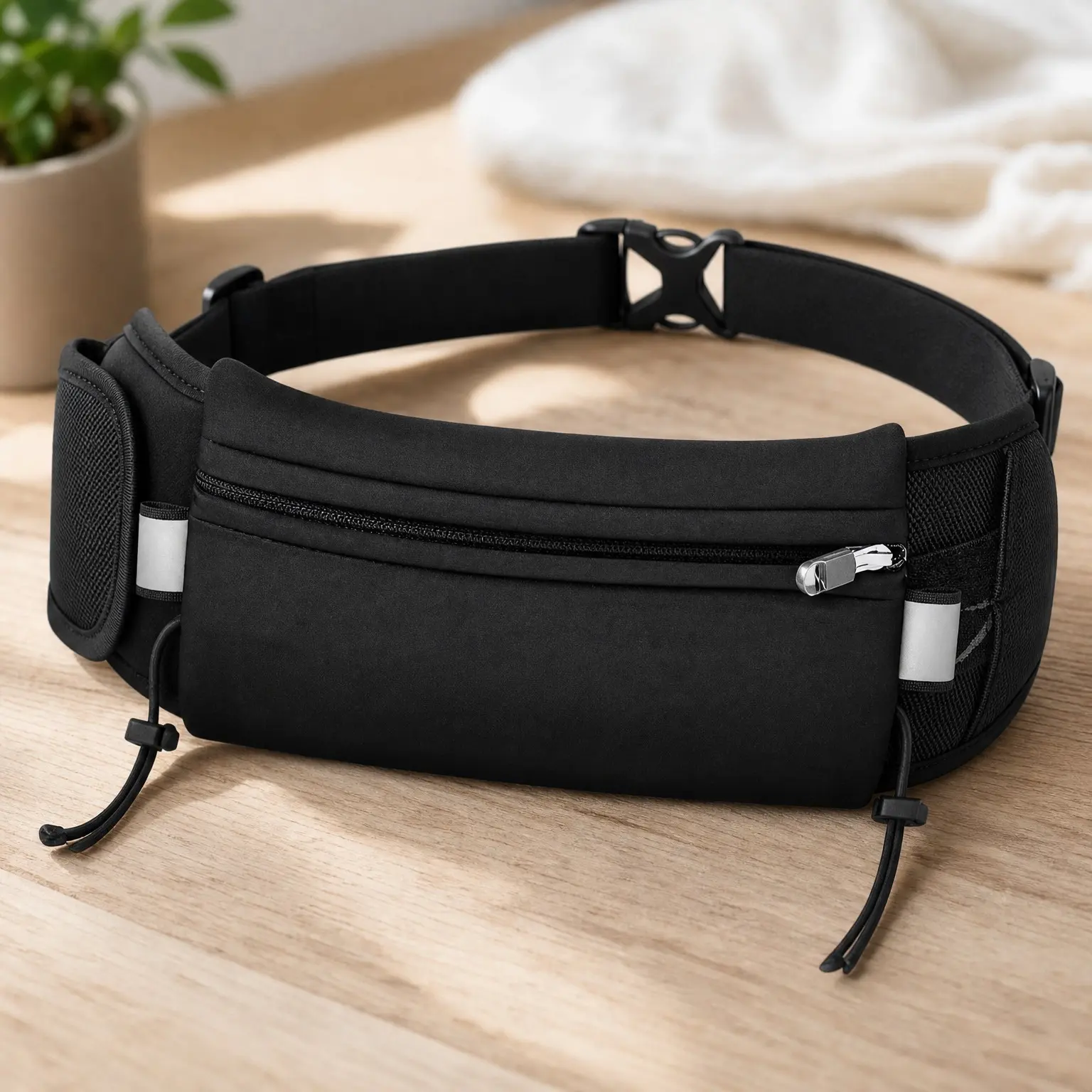 Ultimate II Running Waist Belt with Gel Loops, Exterior and Inner Pockets, Integrated Bib Toggles, Running Accessories for Marathon, Triathlon, FitnessGift