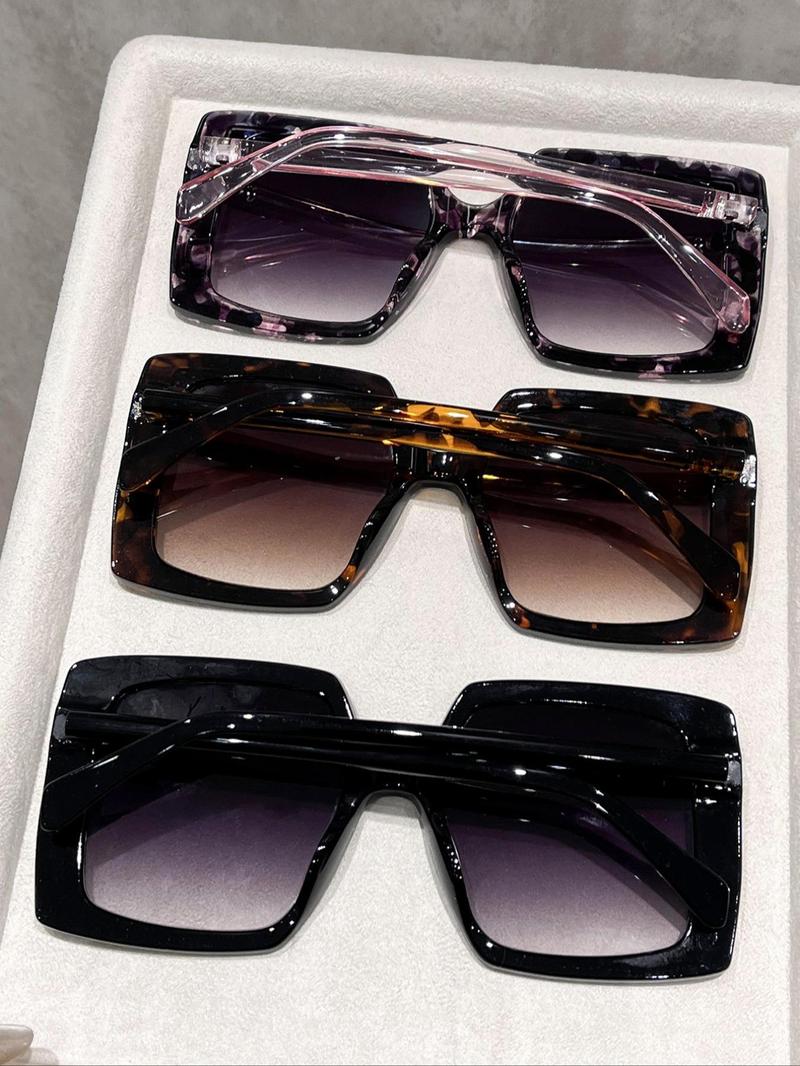 Women's Fashionable  Sunglasses, Trendy Casual Sunglasses for Everyday Use, Fashion Accessories for Outdoor Activities, Trendy Styling Sunglasses