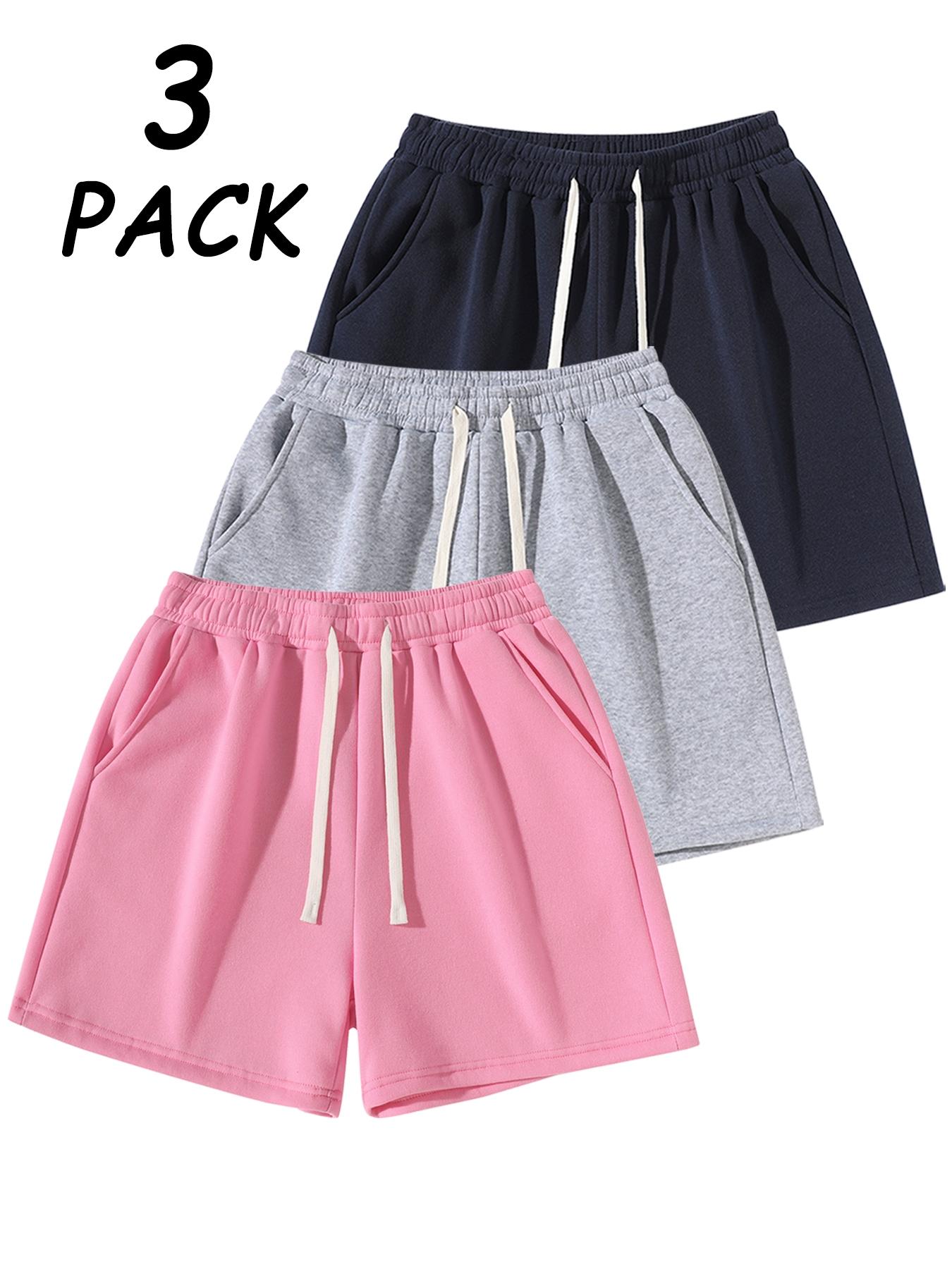 Men's Solid Color Drawstring Waist Shorts, Casual Fitted Jogger Pants for Daily Wear, Sports & Outdoor Activities, Unisex Fitness Shorts, Drawstring Athletic Shorts, Athleisure Street Shorts