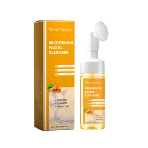 West Month Turmeric Facial Cleanser - Gentle Cleansing, Nourishing, Moisturizing, Refreshing Formula for Non-Tight, Clean Skin