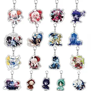 New Game Cookie Running Acrylic Fun Keychain Shadow Milk Pure Vanilla Cookie Pendant Keyrings Fans Gifts Bag Hanging Accessories