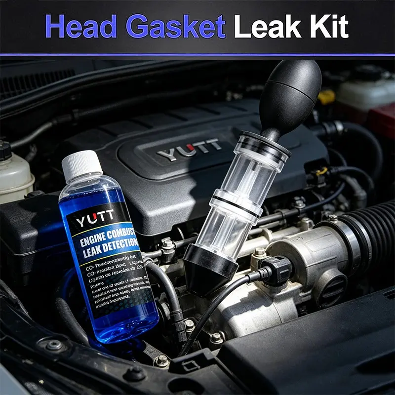 Yutt Car Automotive Combustion Chamber Leak Test Tool, Combustion Leak + Cylinder Head Gasket Test Kit, Quick Detection for Most Engine Systems