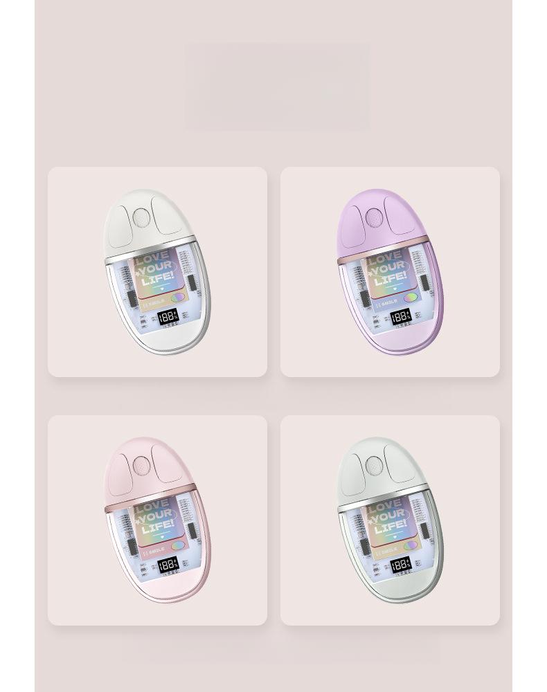 Bluetooth Wireless Transparent Optical Mouse – Silent Mouse for iPad, Laptop, and PC Office Use