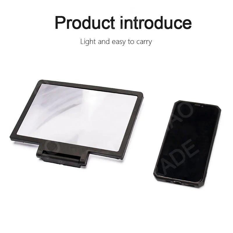 NEW 3D Screen Amplifier Mobile Phone HD Screen Video Glass Stand Magnifier Enlarged Screen Phone Stand Bracket
