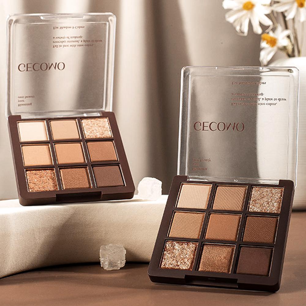 9-color Matte & Glitter Eyeshadow Palette, 1 Count Shimmer Long-lasting Eyeshadow Palette, Highly Pigmented Easy Coloring Eye Makeup Product 9-color Matte & Glitter Eyeshadow Palette, 1 Count Shimmer Long-lasting Eyeshadow Palette, Highly Pigmented Easy Coloring Eye Makeup Product