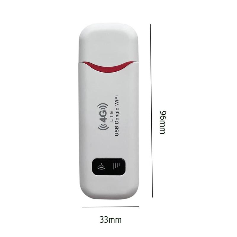 4G LTE Wireless USB Dongle Mobile Broadband 150Mbps Modem Stick 4G Sim Card Wireless Router Home Office Wireless WiFi Adapter Portable Device connect Hotspot Triple-Play Prepaid SIM Card slot Dual Network SmartSim Data Card