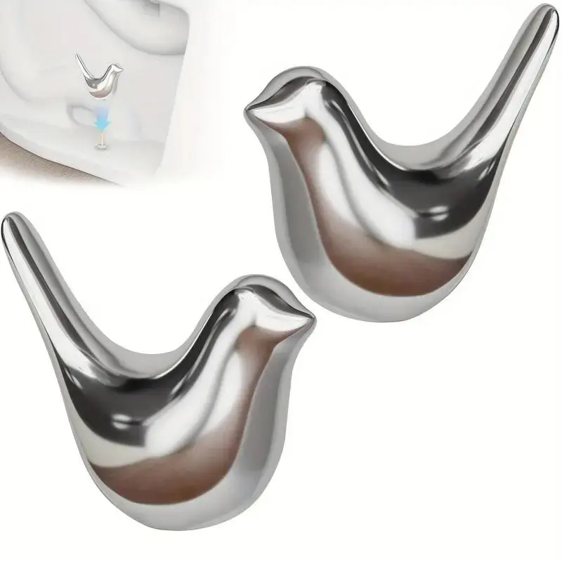 2 Pcs Bird-Shaped Toilet Bolt Cover Set, Easy-Install & Rust-Resistant, Fits All Toilets, Durable Bathroom Accessory, Toilet Accessories