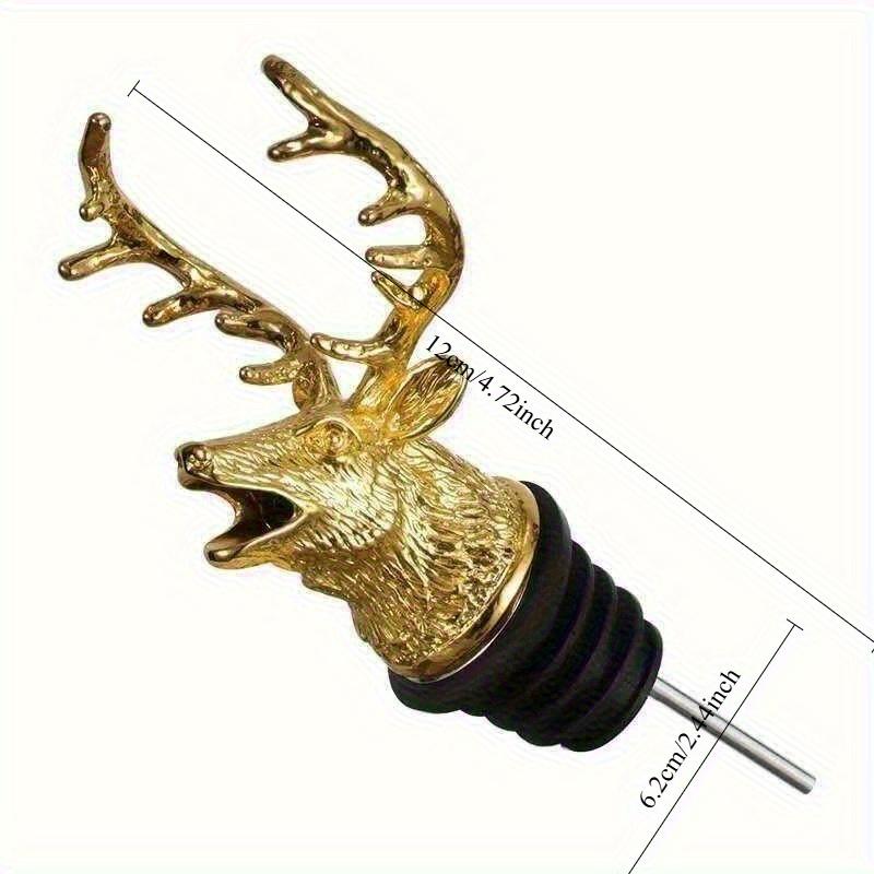 1pcs Wine Pourer, Creative Deer Bottle Stopper, Wine Decanter Tool, Bar Accessory, Kitchen Gadget, Perfect For Family Parties, Barbecues, And Outdoor Gatherings, Bar Supplies