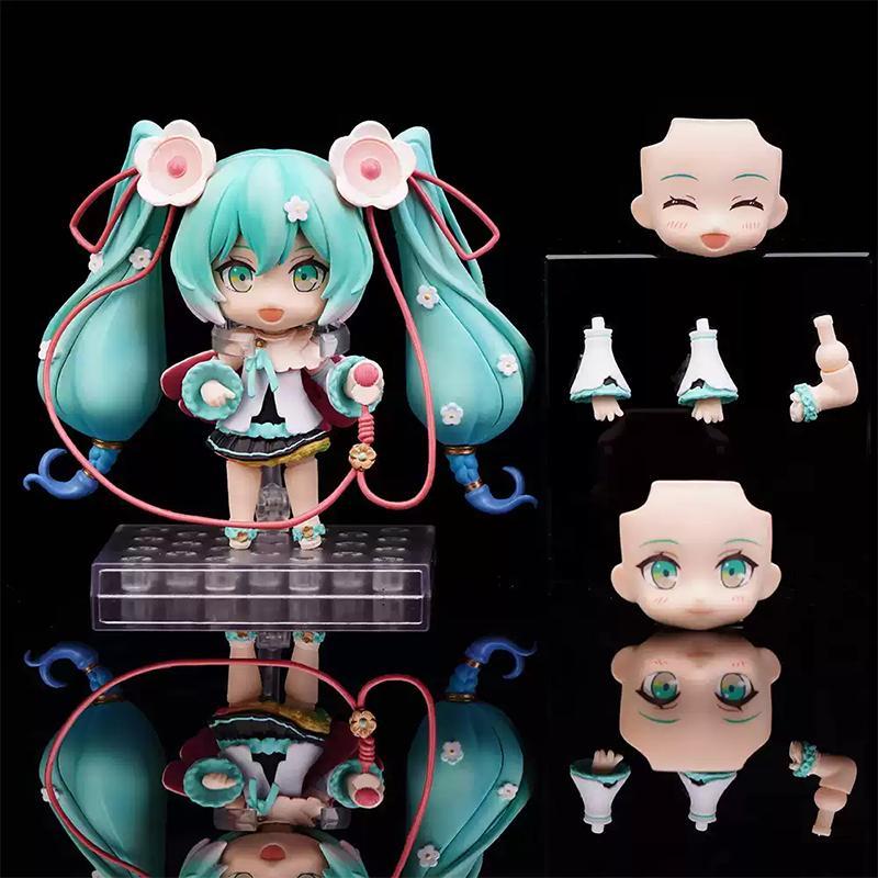 Hatsune Miku Animation Game Peripheral Toys Sakura Snow Miku Anime Action Movable Model Figures Collection NTR