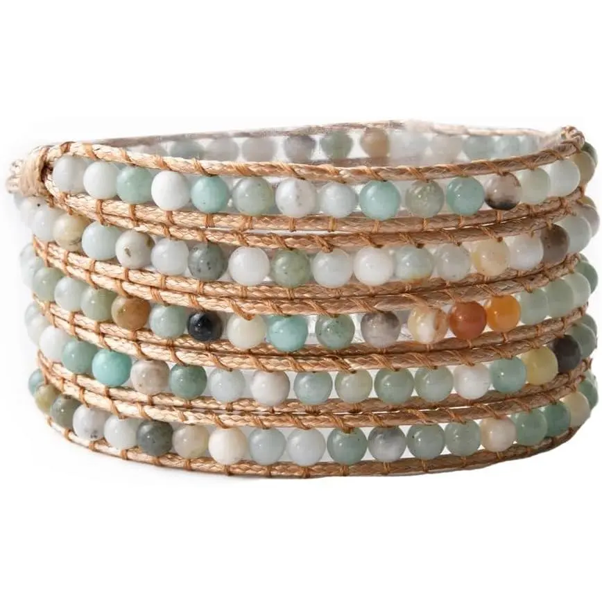 Bohemian Style Multilayer Wrap Bracelet   Stone ite  Beaded Bracelet