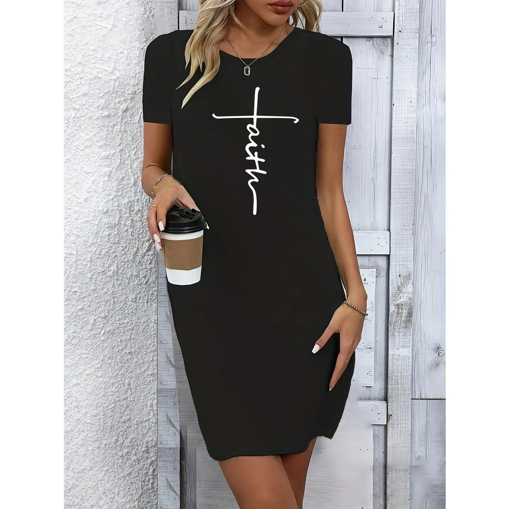 European And American Blogger'S Same Style Sexy Dress, Personalized Print, Nightclub Hip-Wrap Bodysuit, Breathable And Non-Stuffy Elastic Fabric